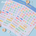 Folk Heritage Button Alphabet & Washi Sticker Sheet | Set 3 of 3 Embroidery Collection