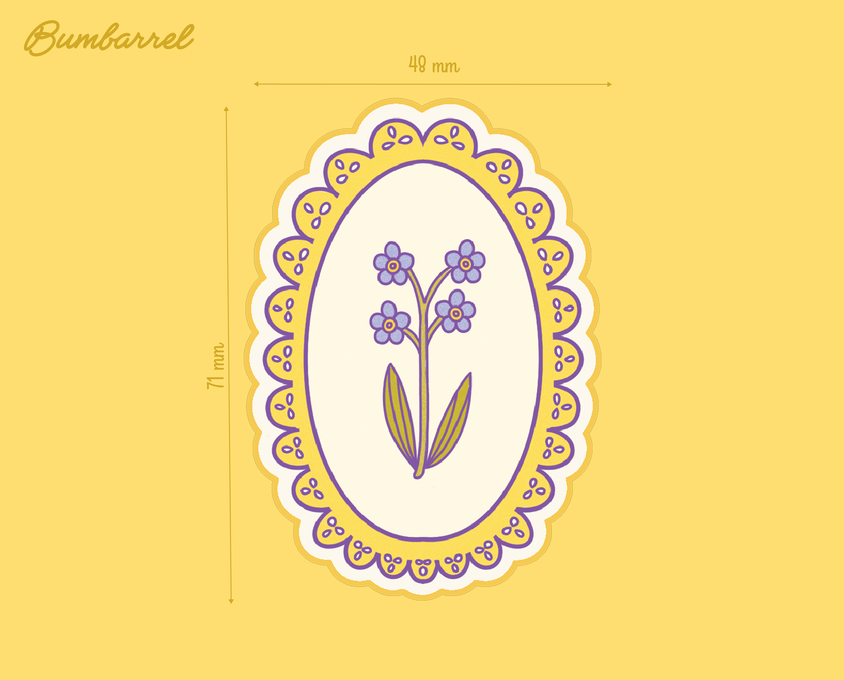 Big Spring Die-Cut Sticker Set | 3 Large Hand-Painted Decals in Gift Packaging