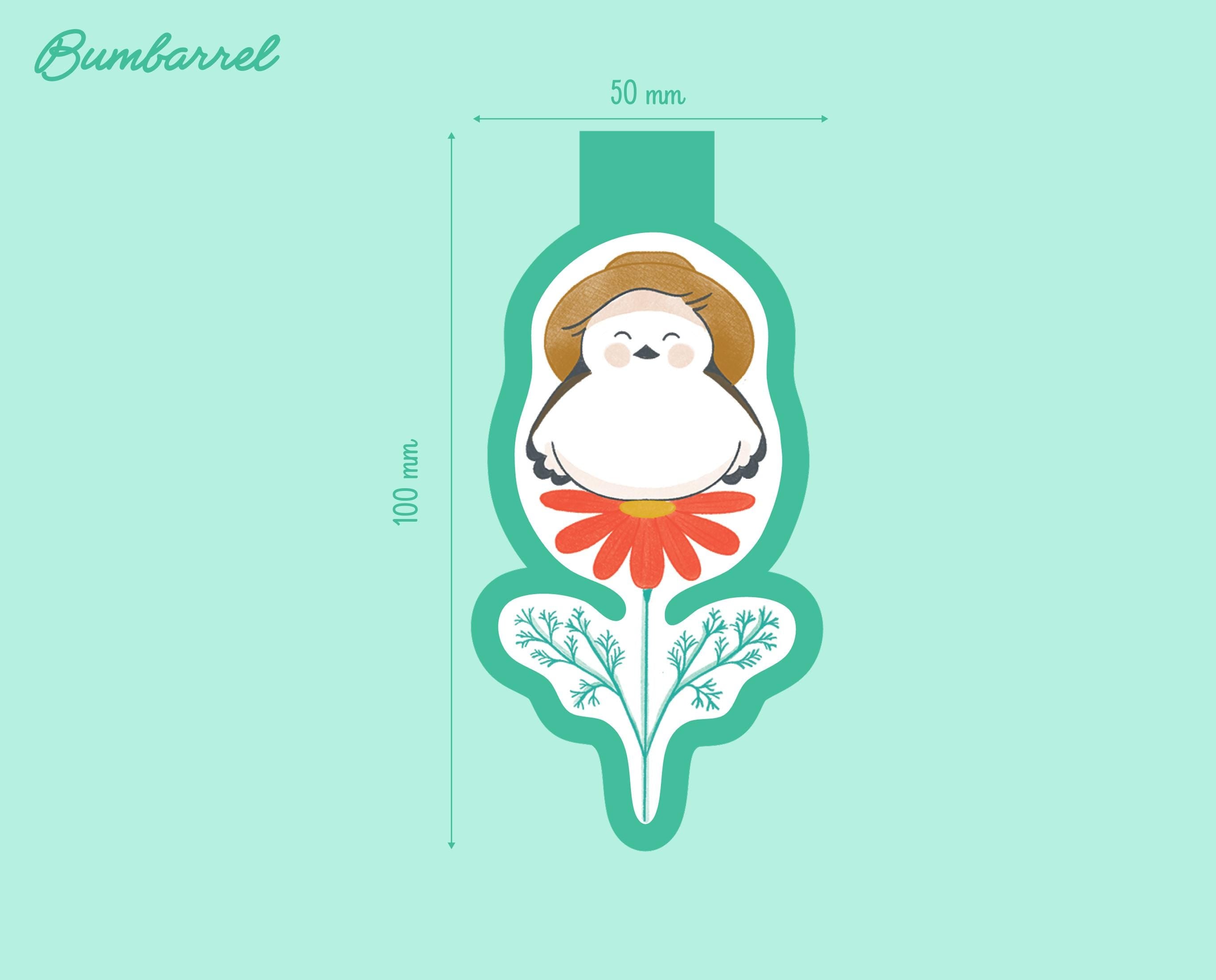 Birds Bookmark Trio | Strawberry, Spa Day, & Gardener Set
