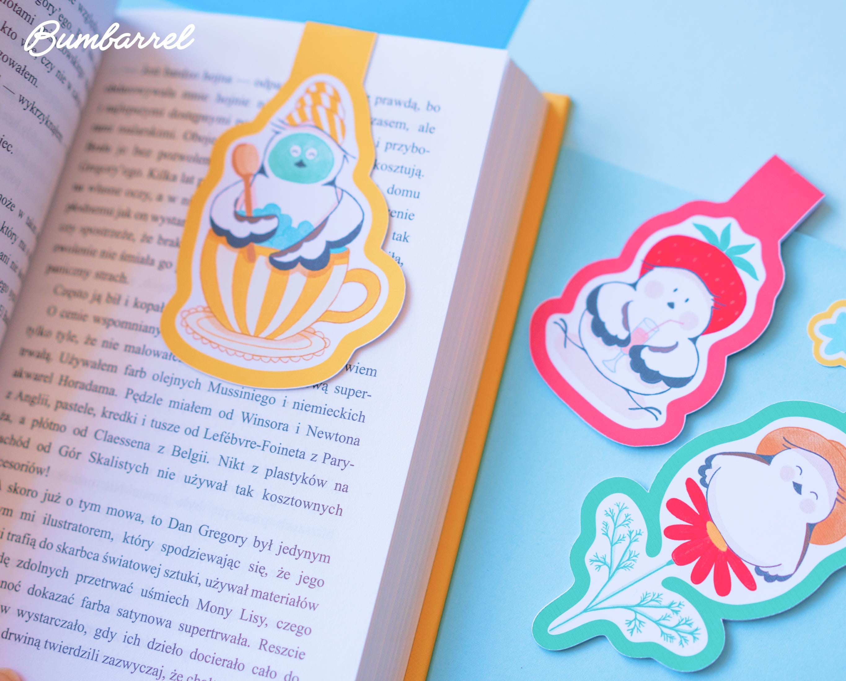 Birds Bookmark Trio | Strawberry, Spa Day, & Gardener Set