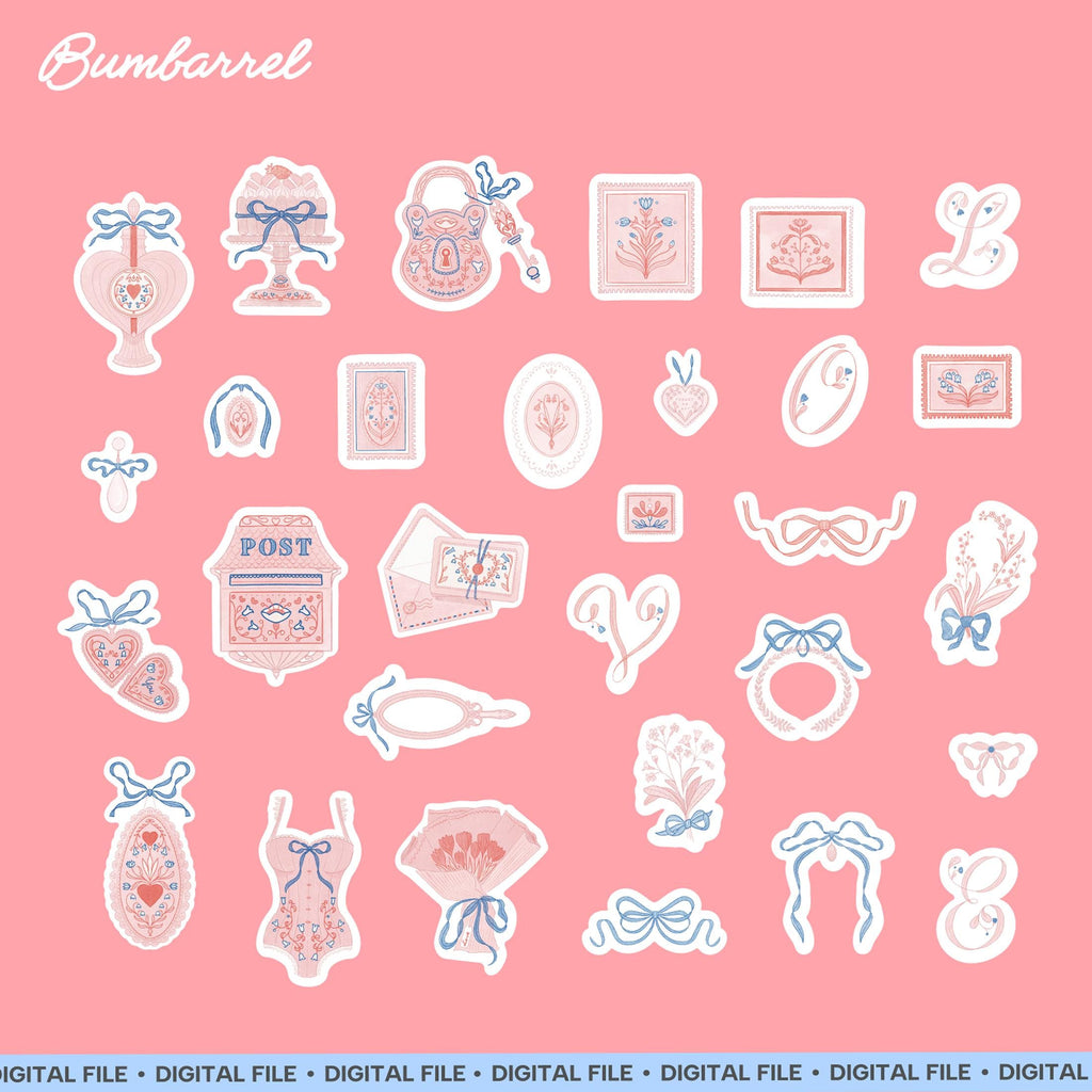 Digital: Regency Stationery Stickers