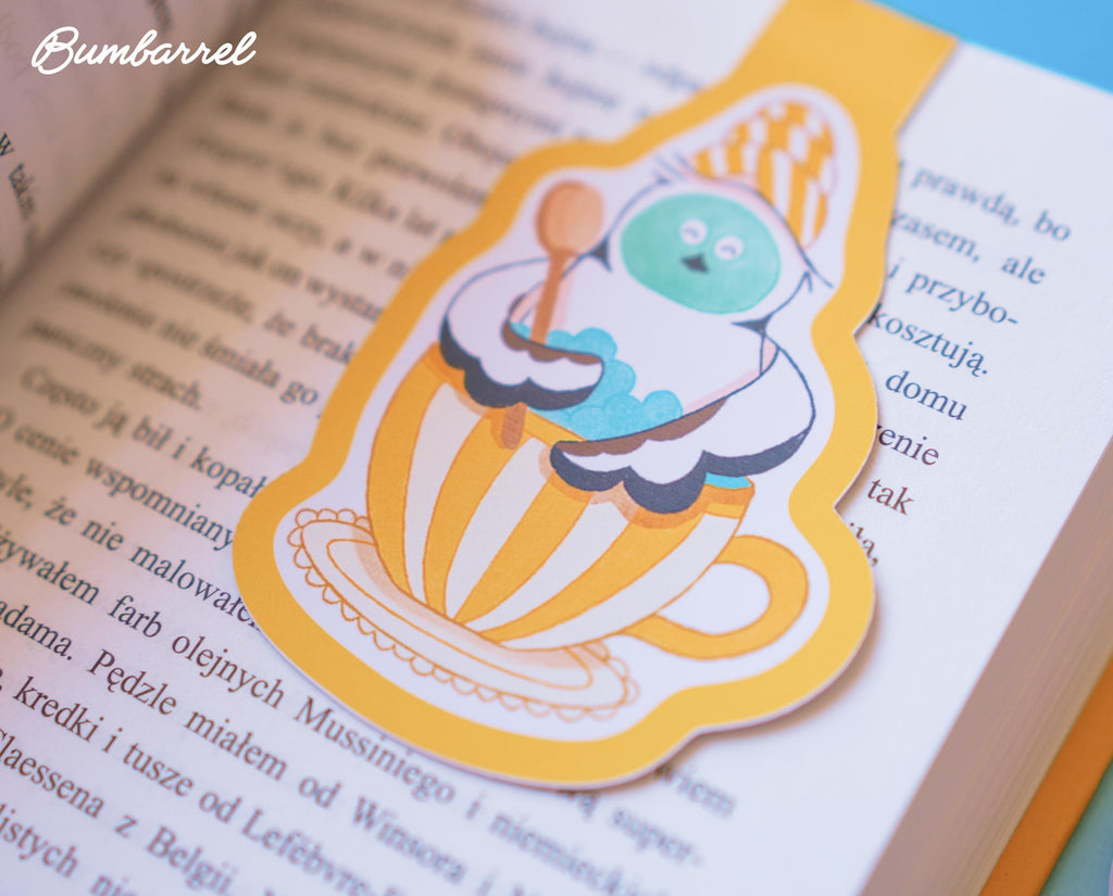 Hand-Painted  Long-Tailed Tit Bookmark