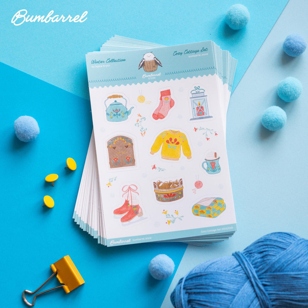 The Cottage Winter Sticker Sheet