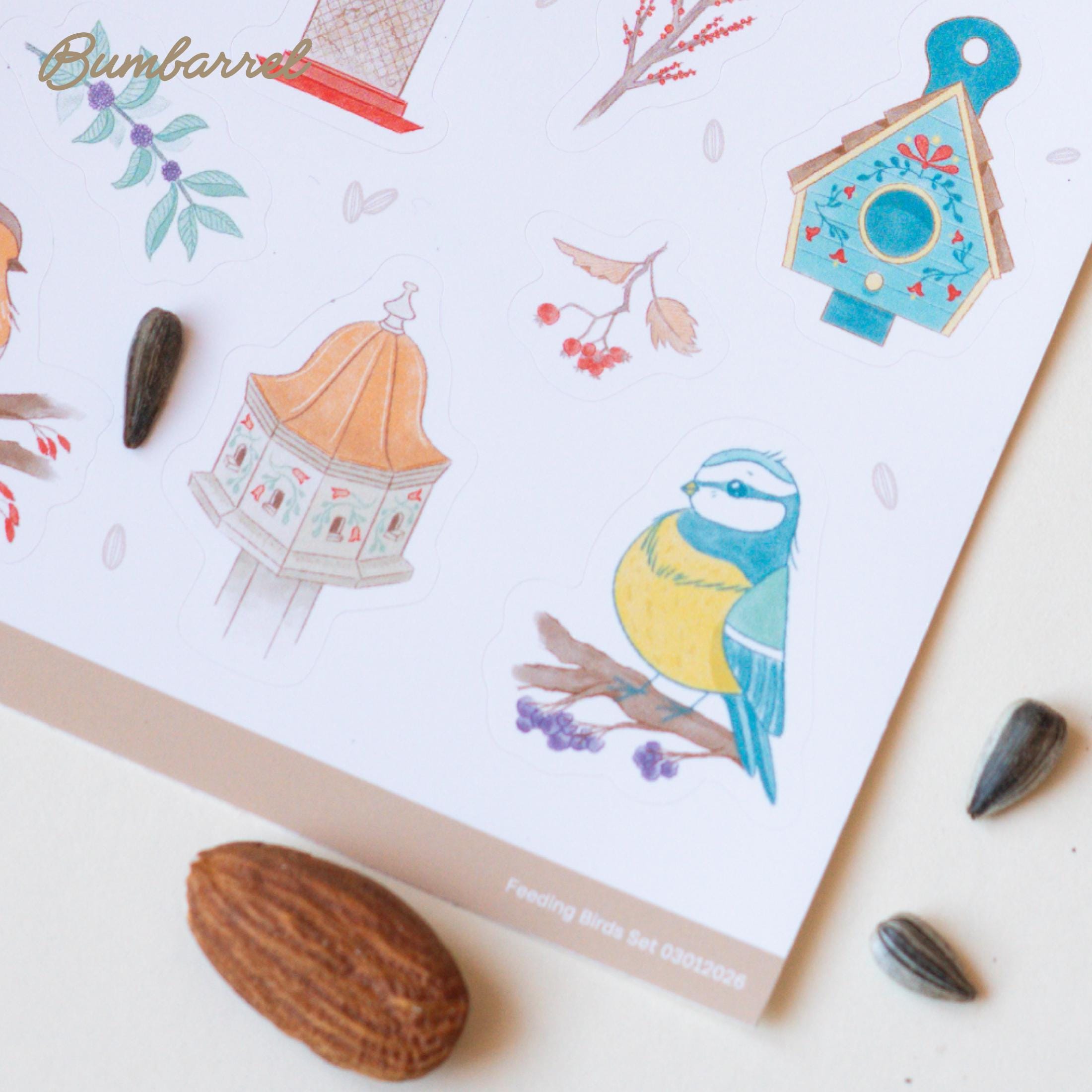 The Bird Watching Journal Stickers Sheet