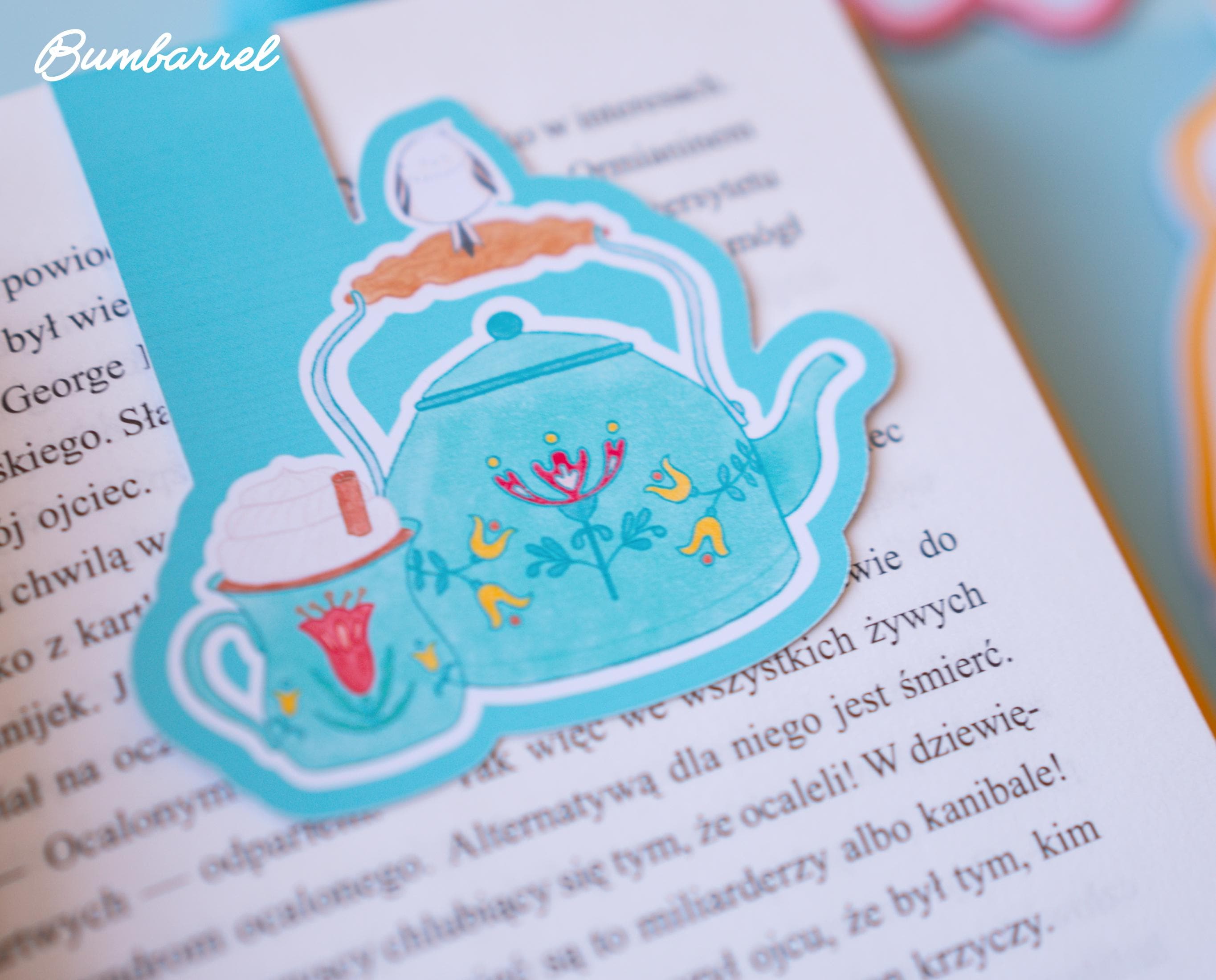 Hand-Painted Bookmarks Trio | Sweater, Skates, Teapot Designs