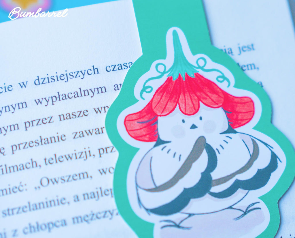 Hand-Painted Bird Bookmark