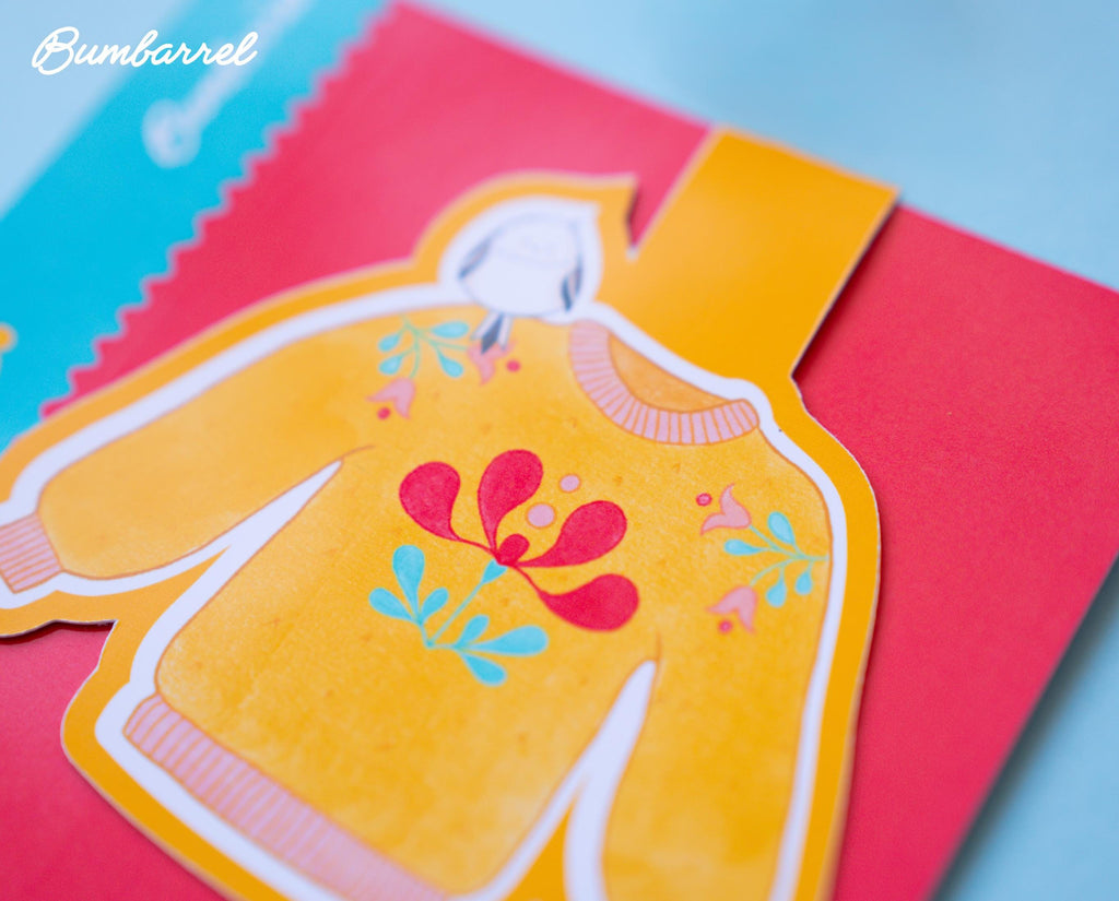 Hand-Painted Cozy Bookmark